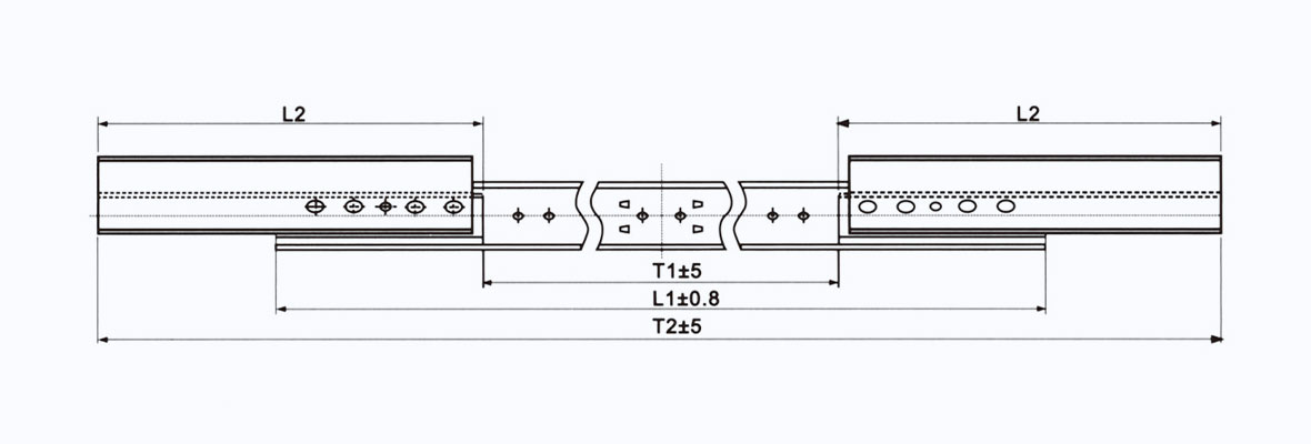 T36002 automatic lifting synchronized extension table slide 7 1