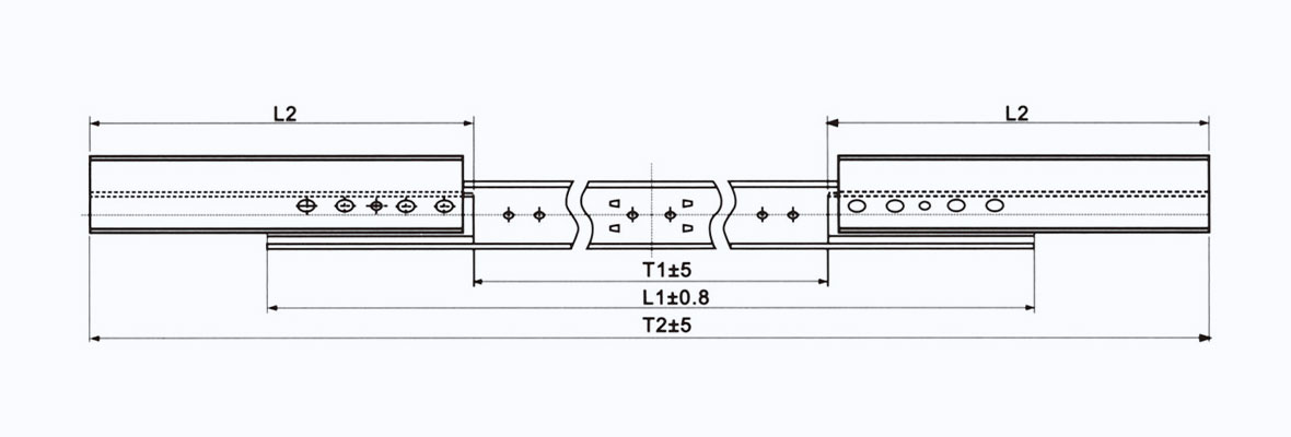 T39002 automatic lifting synchronized extension table slide 7 1