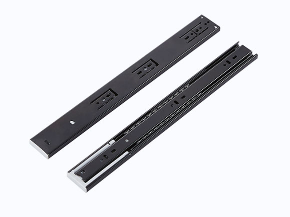 WLT 45020A 45mm 3 Sections Soft Closing Drawer Slides Black 2